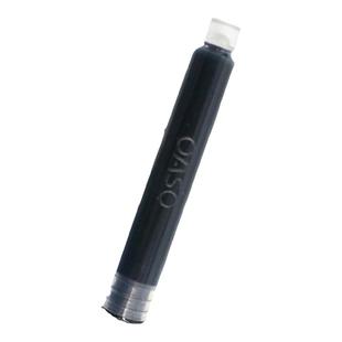 OASO优尚40支装黑色蓝黑色黑色3.4mm口径墨囊管钢笔用替换芯S007钢笔专用便携可替换芯小学生用笔囊墨水管