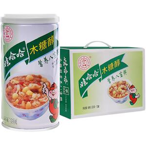 娃哈哈 木糖醇八宝粥350g*12罐方便儿童速食新老包装随机发哇哈哈