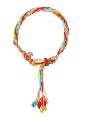 端午节五彩绳手链柔线编织清新款