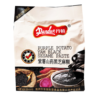 丹顿芝麻糊紫薯山药黑芝麻糊490g