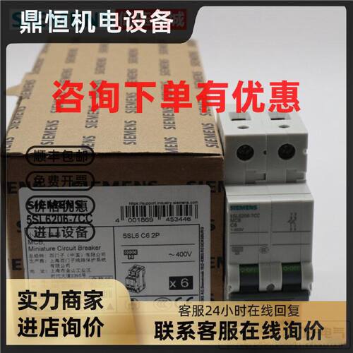 议价原装西门子小型断路器5SL6206-7CC 空气开关 5SL6204-7CC  2P