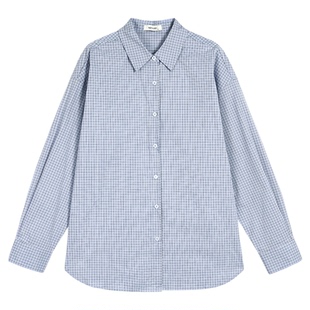 NEVA HU 盐系条纹衬衫 慵懒风宽松休闲衬衣女春秋长袖通勤外套