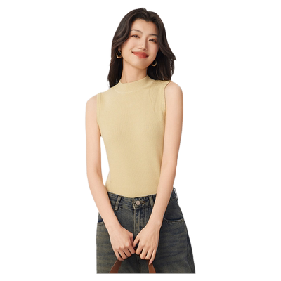 gcrues简约毛织背心纯色