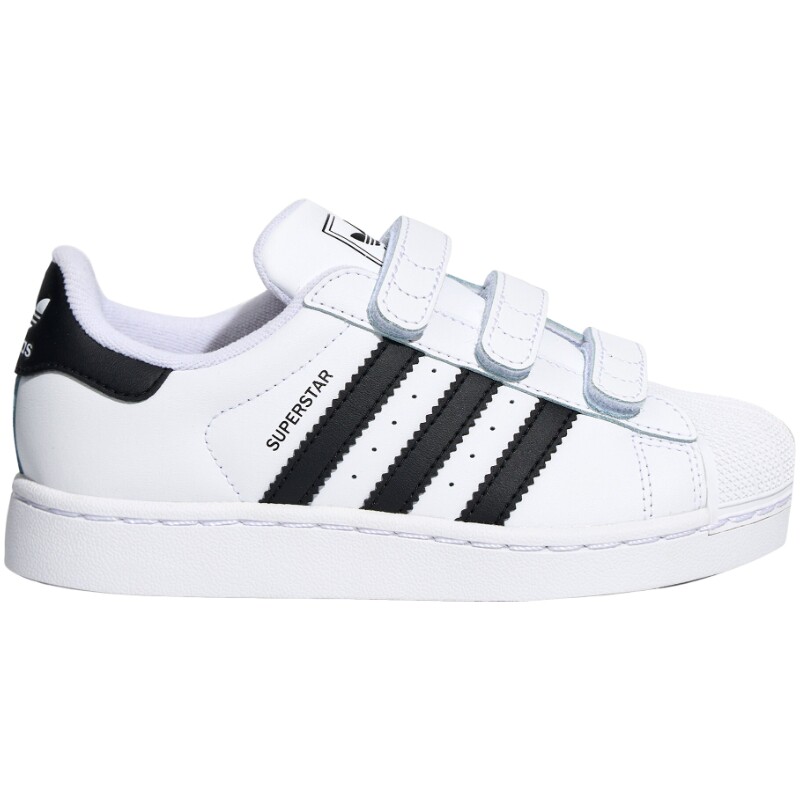 滔搏adidas阿迪达斯三叶草小童SUPERSTAR经典贝壳头休闲鞋LA1385