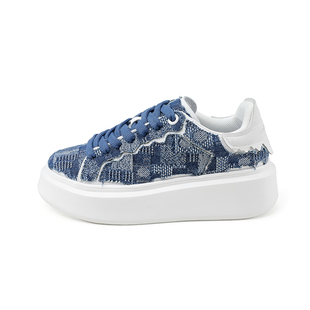 HeeD板鞋女厚底原创小众女鞋夏季皮面女款鞋子百搭美式复古滑板鞋