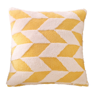 小清新花朵毛绒抱枕套不含芯客厅沙发靠枕办公室靠背垫床头靠垫套