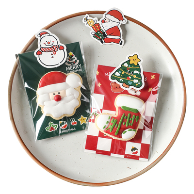 圣诞节卡头曲奇饼干包装袋页眉片