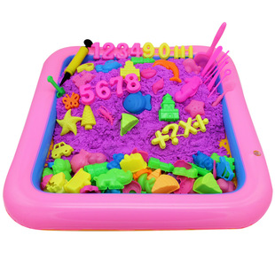 太空玩具沙散沙纯沙补充装彩色儿童沙子玩具男女孩安全伦堡魔力沙