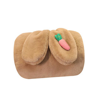 双插手毛绒布套袋暖手捂充电热水袋电暖宝卡通外套暖宝宝套子单卖