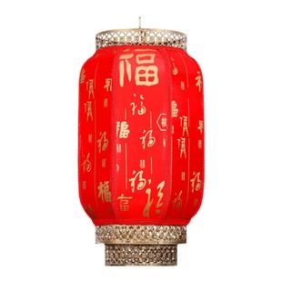 户外防水羊皮灯笼景区饭店门头中式仿古灯笼广告印字冬瓜灯笼定制