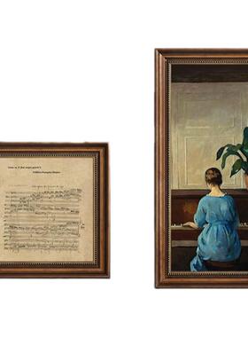 法式中古风入户玄关餐边柜挂画