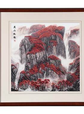 顾氏手工刺绣风景鸿运当头