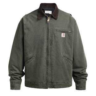 Unblank复古做旧水洗底特律J97夹克3M新雪丽棉服工装外套男