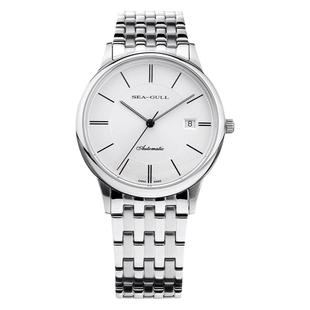 海鸥表816.364超薄自动机械日历情侣腕表全钢商务防水男女手表