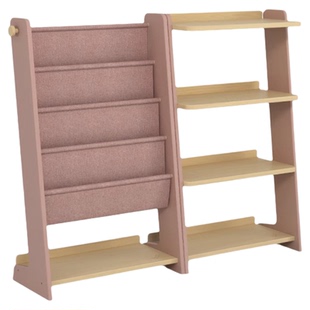 Boori奥斯陆儿童书架家用绘本架阅读架玩具收纳架落地置物架书柜