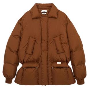 IMMI设计师品牌秋冬女士云朵感收腰抽绳羽绒服300124