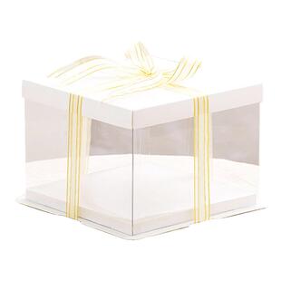 透明生日蛋糕盒子14四6六8八10寸12单双层加高网红鲜花礼物包装盒