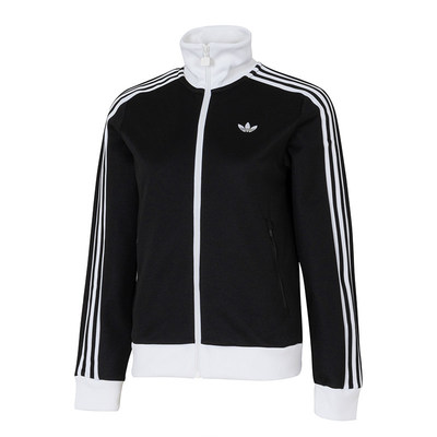 阿迪达斯三叶草立领夹克外套女装2026春新款针织休闲运动服KD7969