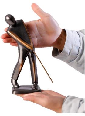 阿斯蒙迪德国进口青铜高尔夫摆件