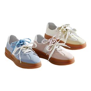 沈月同款SKAP银河苏打圣伽步2025秋冬季新运动休闲鞋厚底女德训鞋