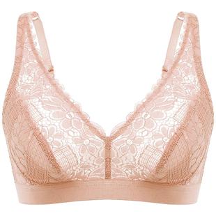 【乡野花开】遐内衣无钢圈软支撑长三角杯胸罩全罩杯大胸显小文胸