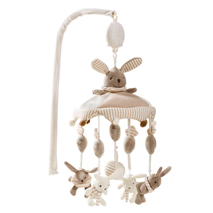 叽米床铃宝宝床头音乐旋转床摇铃挂件礼物新生婴儿玩具布艺悬挂式