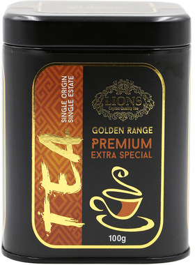 LIONS斯里兰卡进口锡兰长条芽叶淡雅红茶（原叶） 100g/罐