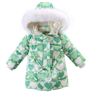 女童棉衣外套2025新款宝宝冬装加厚棉袄韩版免洗儿童羽绒棉服中长