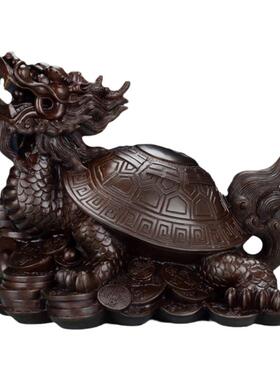 摆件客厅龙龟纯铜招财