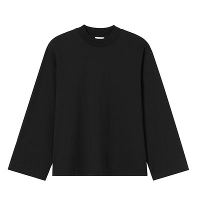 440ME宽松百搭圆领纯棉长袖T恤