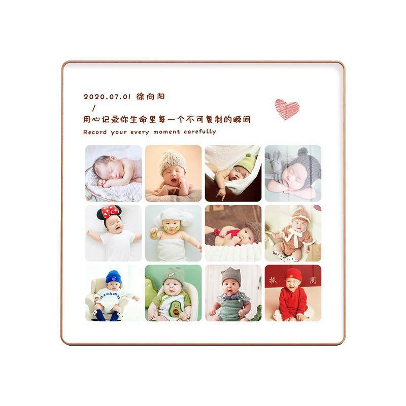 定制高级感婚纱照结婚登记照摆台