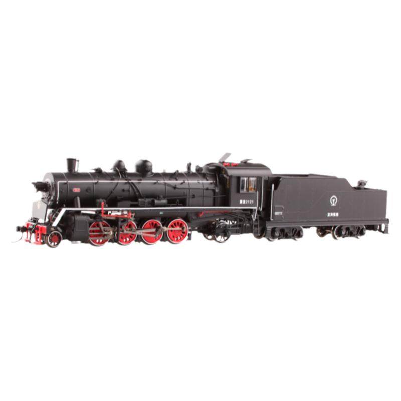 百万城ho比例中国仿真解放型蒸汽机车JF货运火车模型收藏合金轨道