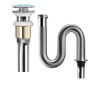洗手盆下水管防臭排水管子洗脸盆台下水器配件不锈钢漏水塞池面盆