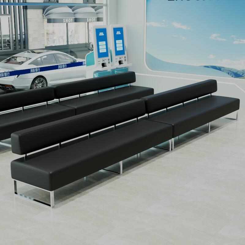 银行酒店大厅等待卡座沙发培训机构美发店休息区办公接待长条座椅
