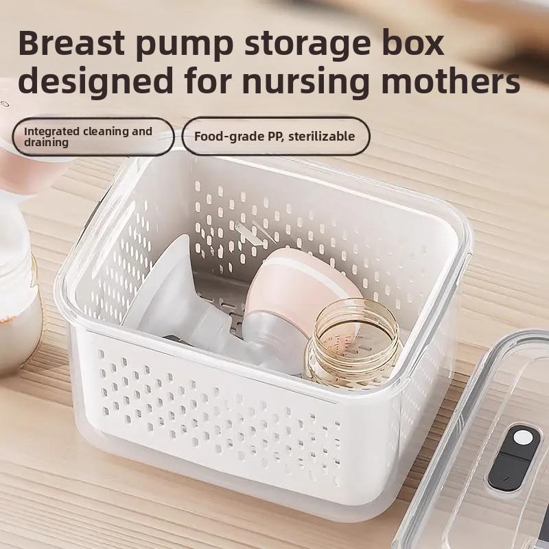 吸奶器收纳包收纳盒便携式背奶包上班宝妈专用清洗奶瓶沥水可消毒