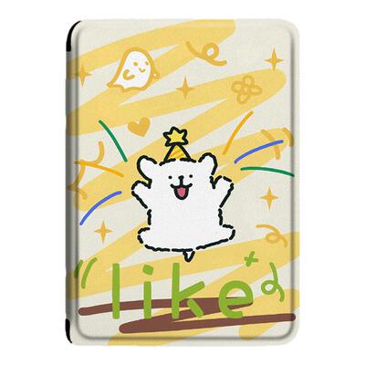 适用亚马逊Kindle Scribe11寸保护套线条小狗2025新款Scribe Colorsoft卡通电子书休眠外壳内置笔槽轻薄皮套