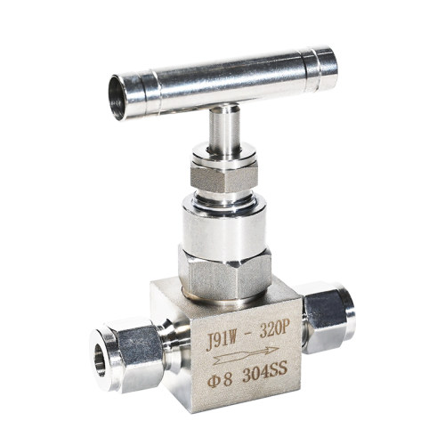 304不锈钢卡套式针型阀316L高压单双卡截止阀J91仪表调节J6000psi