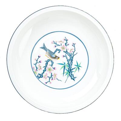 金岚玉骨瓷中式风蒸蛋防烫菜盘子