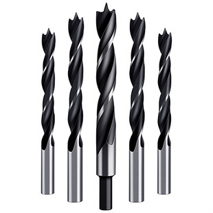 加长三尖钻木工钻头打孔麻花钻头电钻支罗钻开孔器多功能钻头套装