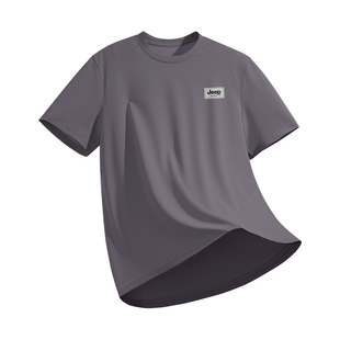 JEEP吉普男款短袖t恤夏天跑步运动速干男士内搭高级感百搭衣服男