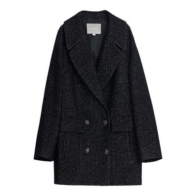 墨蒂珂2024冬新款毛呢大衣