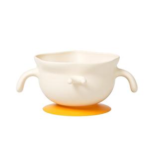 PUTOT宝宝辅食碗吸盘婴儿吃饭专用鹰嘴蛋花碗自主进食1岁儿童餐盘