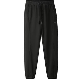 HLA/海澜之家山不在高加厚卫裤24秋冬季新款保暖保暖锥形裤子男士