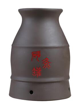 砭石双层紫砂美容院艾灸罐