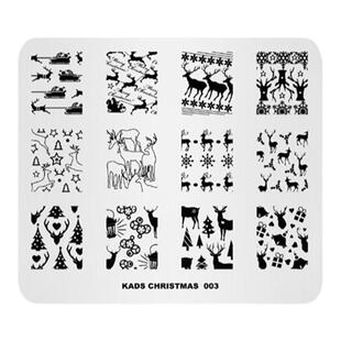 俄罗斯田园猫KADS圣诞节印花板印花模板彩绘钢板深镂刻正版超精细
