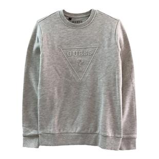 立体浮雕字母G系列卫衣~压花倒三角男女冬款加绒衫圆领情侣休闲衫