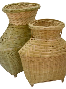 传统鱼篓竹编湘西装鱼茶叶采摘篓