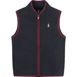 暇步士童装儿童摇粒绒马甲25秋新品男大童保暖坎肩女童轻户外上衣