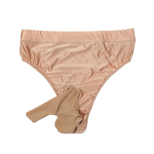 大码高腰丁字裤男丝袜JJ套枪弹分离内裤紧身性感T裤高弹丝滑舍宾