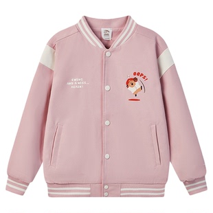 超级安踏 x 呆萌町联名 | 儿童棒球服春季丝光绒外套362538622U